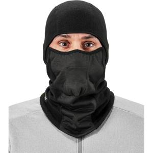 imageErgodyne NFerno 6823 Balaclava Ski Mask WindResistant Face Mask Hinged Design Each Black One Size