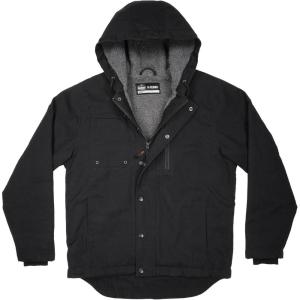 imageErgodyne Standard Duck Canvas Winter Work Jacket Sherpa Fleece Lined Black Extra LargeSmall