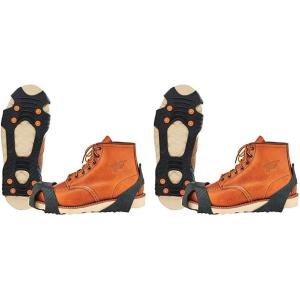 imageErgodyne TREX 6300 SlipOn Traction Cleats for Snow and Ice with 8 Carbon Steel Spike Grips1 Count Pack of 2