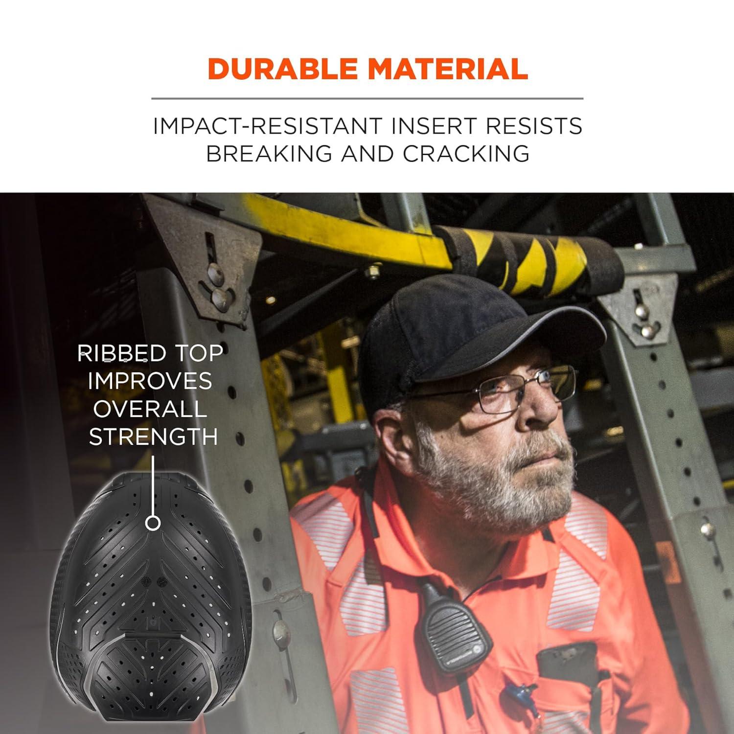 imageErgodyne Skullerz 8943Fx Universal Bump Cap Insert Enhanced Flex Design for Varying Head and Hair Shapes and SizesCharcoal