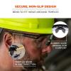 image3 pack of Ergodyne Skullerz AEGIR Safety Glasses ANSI Z871  Smoke Clear ampamp IndoorOutdoor Lens