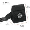 imageCarry Pouch for Full Respirator Masks Straps to Attach Around Belt Cover Flap Closure 95quot L x 4quot W 12quot H Ergodyne Arsenal 5183  Black1 Count Pack of 1