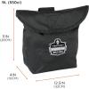 imageCarry Pouch for Full Respirator Masks Straps to Attach Around Belt Cover Flap Closure 95quot L x 4quot W 12quot H Ergodyne Arsenal 5183  Black10