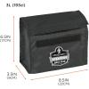 imageCarry Pouch for Full Respirator Masks Straps to Attach Around Belt Cover Flap Closure 95quot L x 4quot W 12quot H Ergodyne Arsenal 5183  Black75
