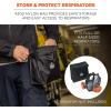 imageCarry Pouch for Full Respirator Masks Straps to Attach Around Belt Cover Flap Closure 95quot L x 4quot W 12quot H Ergodyne Arsenal 5183  Black95