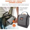 imageErgodyne Arsenal 5185 Respirator Mask Storage Bag Fits Half and Full Face Respirators Zipper and Magnetic ClosureGray
