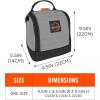 imageErgodyne Arsenal 5185 Respirator Mask Storage Bag Fits Half and Full Face Respirators Zipper and Magnetic ClosureGray