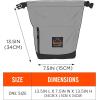 imageErgodyne Arsenal 5186 Respirator Mask Storage Bag Fits Half and Full Face Respirators Adjustable Roll Top ClosureGray