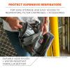 imageErgodyne Arsenal 5186 Respirator Mask Storage Bag Fits Half and Full Face Respirators Adjustable Roll Top ClosureGray