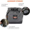 imageErgodyne Arsenal 5186 Respirator Mask Storage Bag Fits Half and Full Face Respirators Adjustable Roll Top ClosureGray