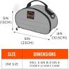 imageErgodyne Arsenal 5187 Respirator Mask Storage Bag Fits Half Face Respirators Clamshell Design Loop Attachment Gray