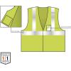 imageErgodyne GloWear 8216BA ANSI High Visibility Breakaway Reflective Safety Vest with ID Badge Holder Lime SmallMediumLime