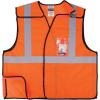 imageErgodyne GloWear 8216BA ANSI High Visibility Breakaway Reflective Safety Vest with ID Badge Holder Lime SmallMediumOrange