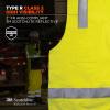 imageErgodyne GloWear 8262FRZ Reflective Safety Vest FR Flame Resistant Solid Front Mesh Back  LimeLargeXLarge