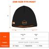 imageErgodyne NFerno 6820 Fire Resistant Thermal Knit Beanie Cap BlackBlackOrange