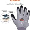 imageErgodyne ProFlex 7501 Coated Waterproof Winter Work Gloves Gray Medium 1 PairSmall 12Pack