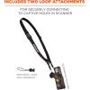 imageErgodyne Squids 3134 Barcode Scanner Harness Sling Style Tethering Lanyard for Bar Code Scanners Black ampamp Squids 3133 Barcode Scanner LanyardLoop Attachment 10Pack Black