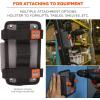 imageErgodyne Squids 5543 Barcode Scanner Holder Equipment Mount for Gun Grip Mobile Computers Handheld Bar Code Scanners Fastener Straps to Attach to Forklift Gray LargeS
