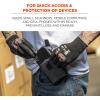 imageErgodyne Squids 5544 Barcode Scanner Holster Pouch for Phone Size Mobile Computers Handheld Bar Code Scanners Holder Belt Clip and Equipment Loop Attachment Gray LargeL