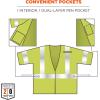 imageErgodyne unisex adult Class 3 FR Safety Vest Sleeves H L Lime LargeXLargeXXLarge3XLarge