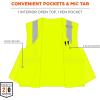 imageErgodyne unisexadult Glowear 8263frhl Hivis Fr Safety Vest  Class 2 Nfpa 70e Mesh Hook ampamp Loop EconomyLime