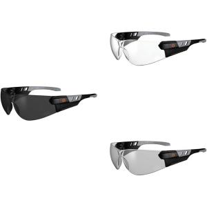 image3 Pack of Ergodyne Skullerz SAGA Frameless Anti Fog Safety Glasses  Smoke Clear ampamp IndoorOutdoor Lenses
