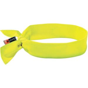 imageCooling Bandana Fire Resistant Evaporative Polymer Crystals for Cooling Relief Tie for Adjustable Fit Ergodyne Chill Its 6700FRBlueLime