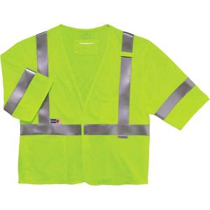 imageErgodyne unisex adult Class 3 FR Safety Vest Sleeves H L Lime LargeXLarge4XL5XL