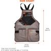 imageErgodyne  13696 Arsenal 5705 Full Length Tool Work Apron 13Pockets Gray