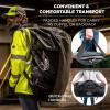 imageErgodyne Arsenal 5030S Small Tarpaulin Water Resistant Duffel Bag w Removable Shoulder Straps  BlackLarge
