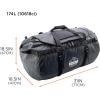 imageErgodyne Arsenal 5030S Small Tarpaulin Water Resistant Duffel Bag w Removable Shoulder Straps  BlackLarge