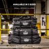 imageErgodyne Arsenal 5030S Small Tarpaulin Water Resistant Duffel Bag w Removable Shoulder Straps  BlackLarge