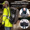 imageErgodyne Arsenal 5030S Small Tarpaulin Water Resistant Duffel Bag w Removable Shoulder Straps  BlackSmall