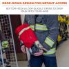 imageErgodyne Arsenal 5082L Firemans SCBA Respirator Firefighter Mask Bag for Air Pack with Drop Down Access for SCBA Mask Fleece LinedSCBA Mask Bag  HL