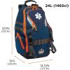 imageErgodyne Arsenal 5244 Medic First Responder Trauma Backpack Jump Bag for EMS Police Firefighters BlueClass A Kit