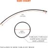 imageErgodyne Arsenal 5719 Wire Cable Key Ring 10Pack Black