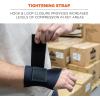 imageErgodyne  16622 ProFlex 675 Ambidextrous DoubleStrap Wrist Support Black SmallXLarge