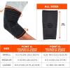 imageErgodyne  16594 ProFlex 651 Elbow Compression Sleeve Brace Support for Men and Women Black LargeSmall