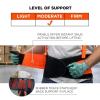 imageErgodyne ProFlex 100HV Back Support Brace High Visibility Support Belt 8quot Spandex Material Removeable StrapsOrangeSmall3XL