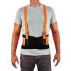 imageErgodyne ProFlex 100HV Back Support Brace High Visibility Support Belt 8quot Spandex Material Removeable StrapsOrangeSmall3XL