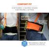 imageErgodyne ProFlex 100HV Back Support Brace High Visibility Support Belt 8quot Spandex Material Removeable StrapsOrangeSmall3XL