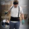 imageErgodyne ProFlex 1100SF Back Support Brace 8quot Spandex Belt Patented Stays Provide Added Support XLBlackLarge