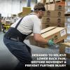 imageErgodyne ProFlex 1100SF Back Support Brace 8quot Spandex Belt Patented Stays Provide Added Support XLBlackLarge