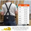 imageErgodyne ProFlex 1625 Back Support Brace Stays and Rubber Webbing for Snug Fit Removeable Straps AdjustableBlackSmall4XLarge