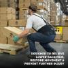 imageErgodyne ProFlex 1625 Back Support Brace Stays and Rubber Webbing for Snug Fit Removeable Straps AdjustableBlackSmall4XLarge