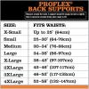 imageErgodyne ProFlex 1650 Back Support Belt 75quot Elastic Adjustable Removeable Straps Small BlackXSmall