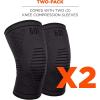 imageErgodyne ProFlex 601 Knee Compression Leg Sleeve Support for Men and Women Black SmallSmall
