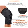 imageErgodyne ProFlex 601 Knee Compression Leg Sleeve Support for Men and Women Black SmallSmall