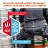 imageErgodyne Proflex 1675 Back Support Brace Belt with Warming and Cooling PackXS