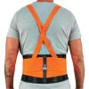 imageErgodyne ProFlex 100HV Back Support Brace High Visibility Support Belt 8quot Spandex Material Removeable StrapsOrangeSmall3XL